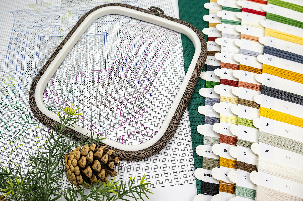 LetiStitch Набор для вышивания L8224 Отдых у камина — фото 1