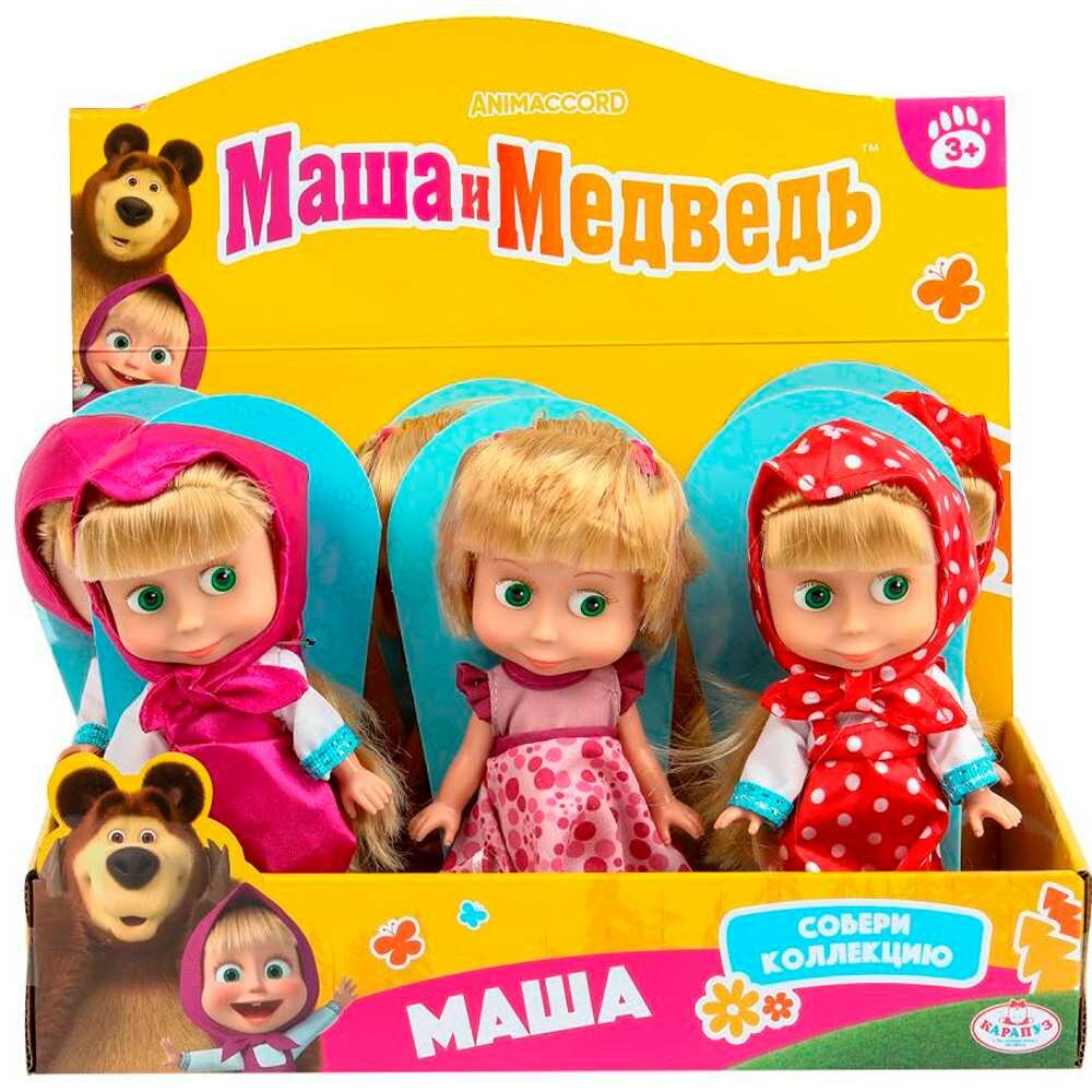 Карапуз DSP83030WOSP23 м/ф Маша и Медведь. Маша в конверте 15 см без звука