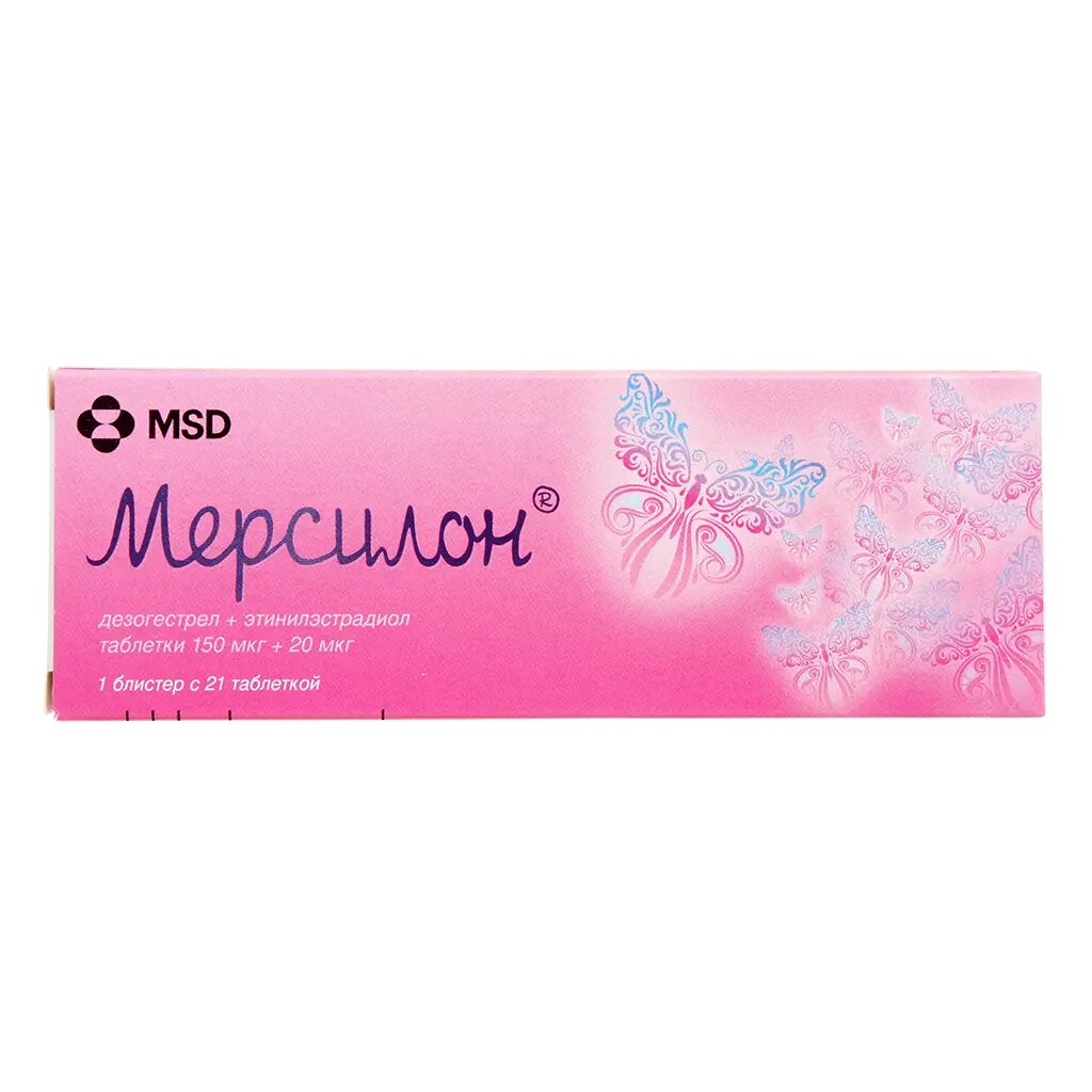 Мерсилон таблетки 150 мкг20 мкг 21 шт