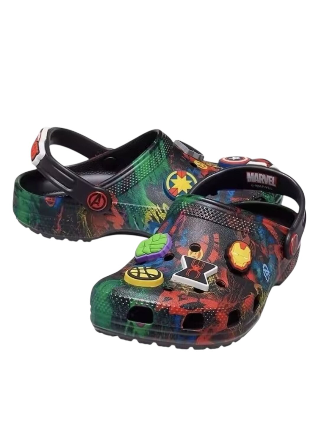 Сабо Crocs Avengers, размер 33-34, черный — фото 1