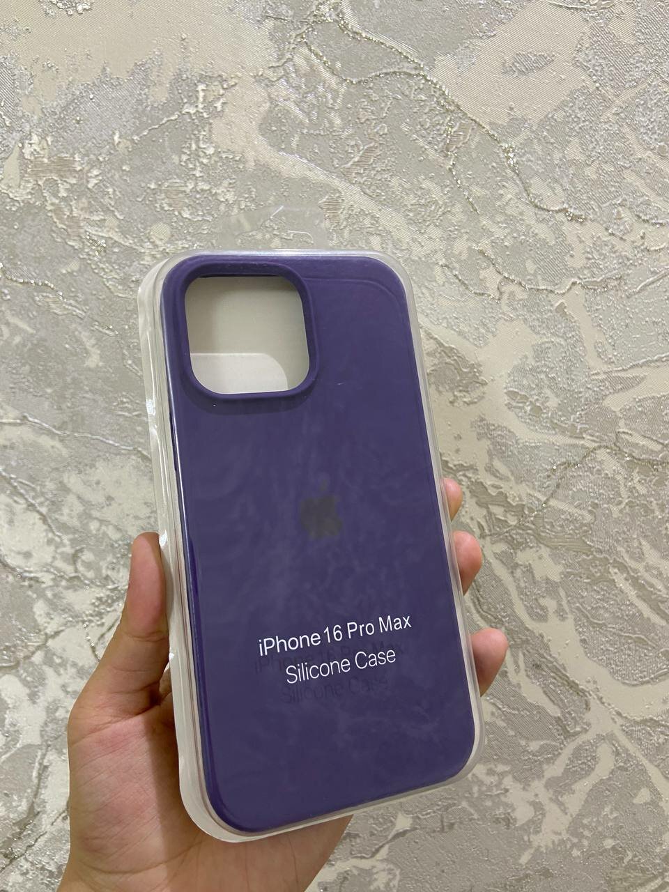 Чехол "фиолетовый", для iPhone 16 Pro Max, силикон, противоударный — фото 1