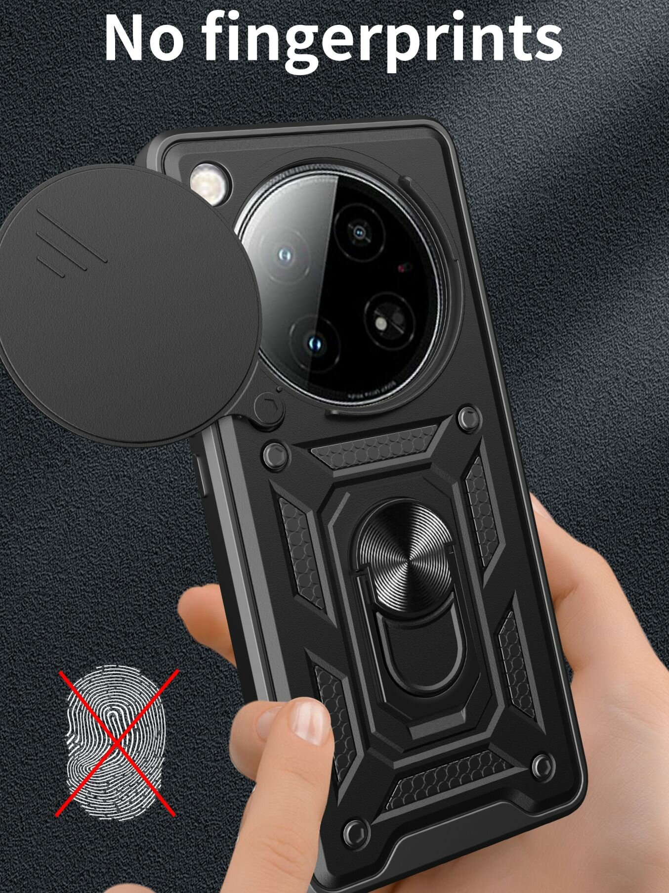 Чехол противоударный armors на Infinix Zero 40 / Инфиникс Зеро 40 с защитой камеры (Серебристый) — фото 1