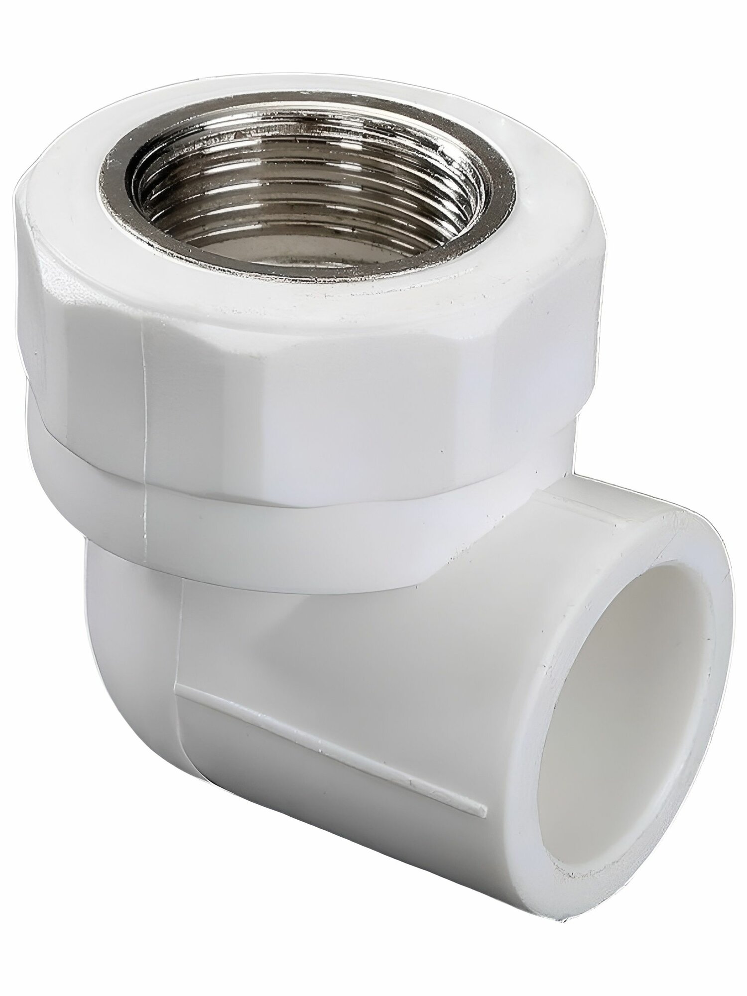 Уголок полипропиленовый 20 мм * 3/4 10 шт  внутренняя резьба комбинированный угол 90 градусов=v=