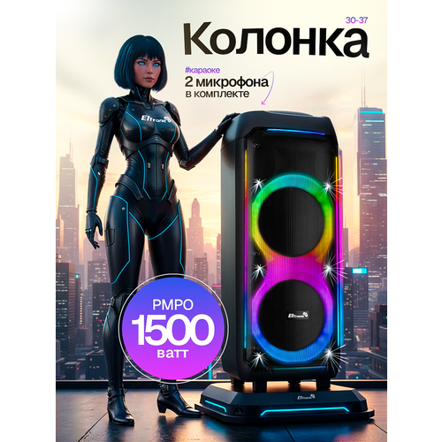 Портативная колонка ElTRONIC Crazy Box 30-37 1200 FM-радио 120Вт 7000мАч 25632₽