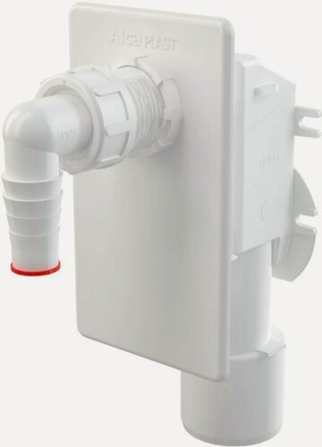 Изображение товара Сифон для стиральной машины AlcaPlast APS4, сухой, канализационный, пластиковый, с двойным подключением