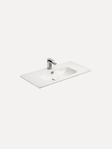 Изображение товара Раковина для ванной накладная Sanovit Sharp 90 см, модель 14090-KL, прямоугольная