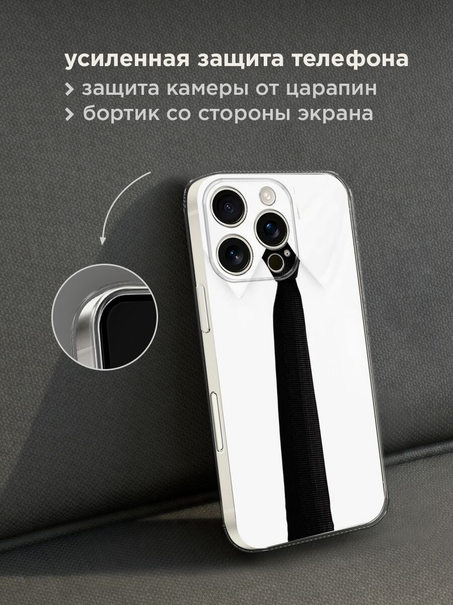 Чехол на Apple iPhone 16 Pro / Айфон 16 Про с принтом "Галстук" — фото 1