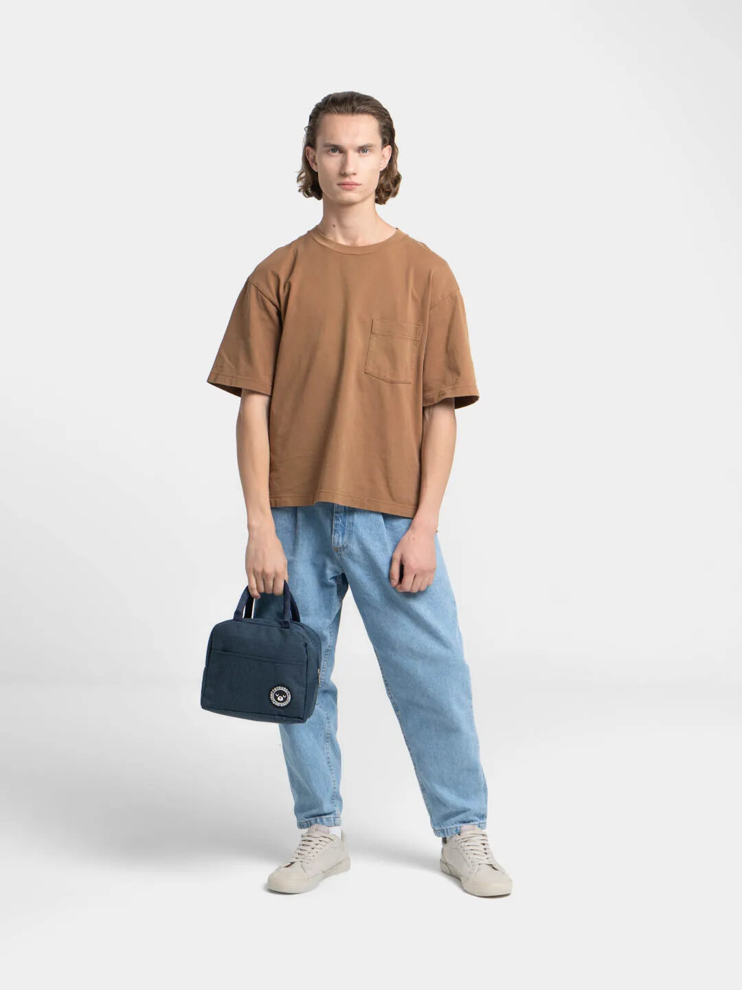 Термосумка для ланч-бокса, обеда, контейнера, еды, сумка холодильник, синяя — фото 1