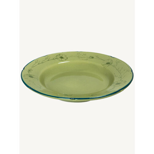 Тарелка суповая Дымов Керамика Космея вечер 20.00, диаметр 25 см, керамика