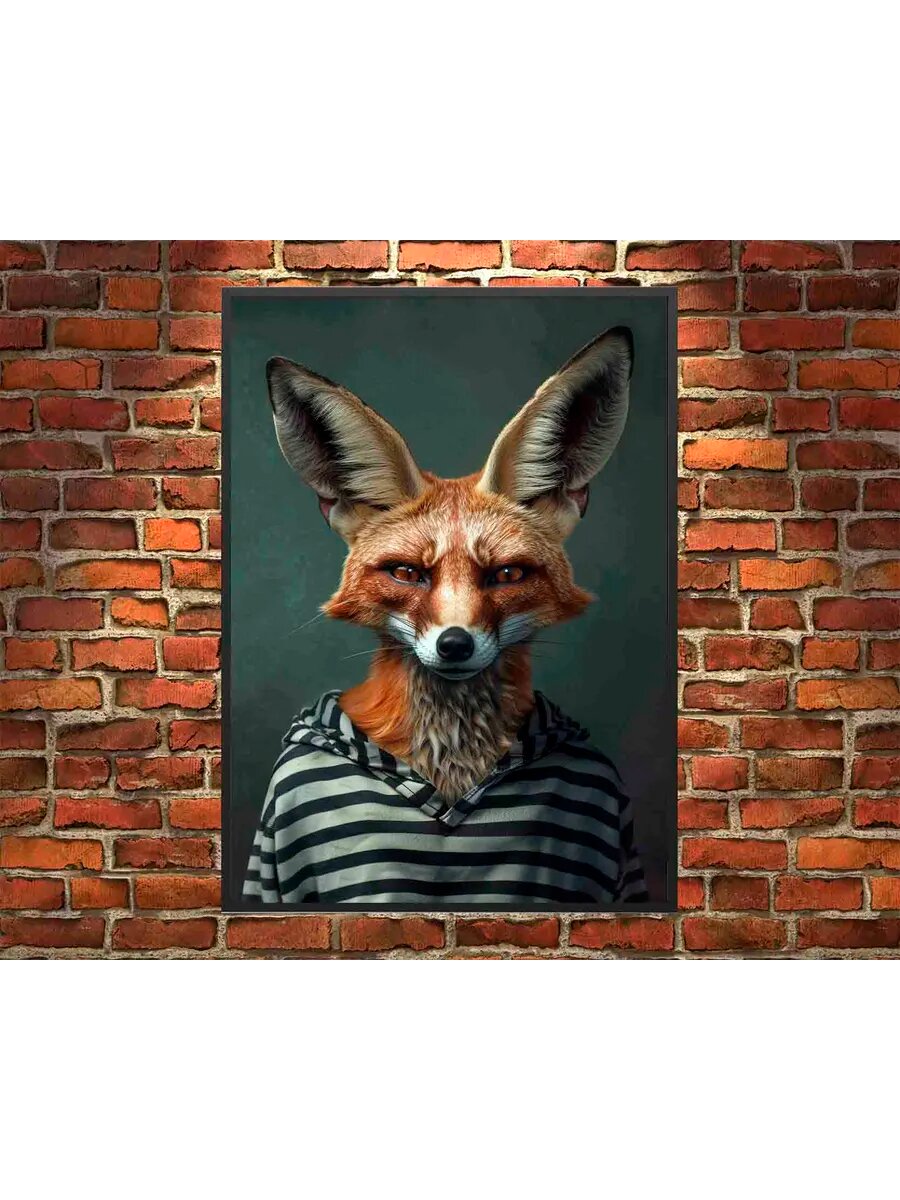 Шакал-животное-заключенный 1, Плакат 30x42см