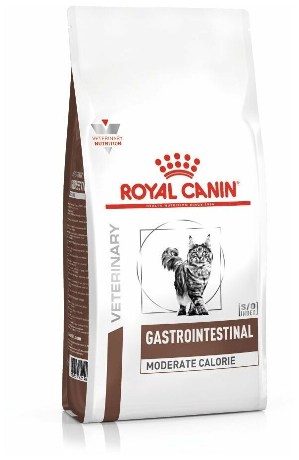 Сухой корм для кошек Royal Canin Gastrointestinal Moderate Calorie при проблемах с ЖКТ при чувствительном пищеварении