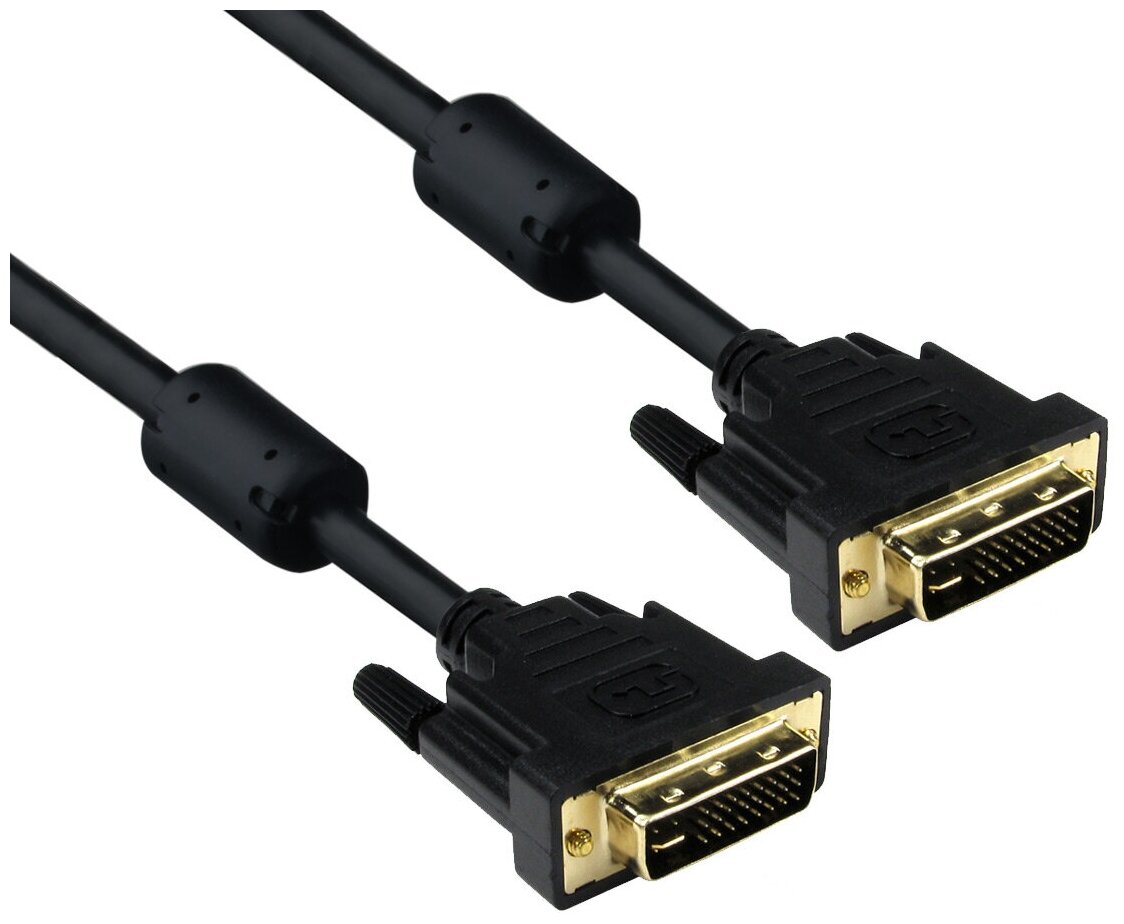 Кабель Exegate DVI dual link EX-CC-DVI2-5.0 (25M/25M, 5м, позолоченные контакты)