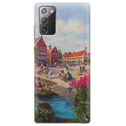 Чехол - накладка ArtColor для Samsung Galaxy Note 20 с принтом Старинный Амстердам чехол накладка artcolor для samsung galaxy a40 с принтом старинный амстердам