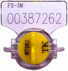 Пломба роторная px-3М (желтая) - для счётчиков