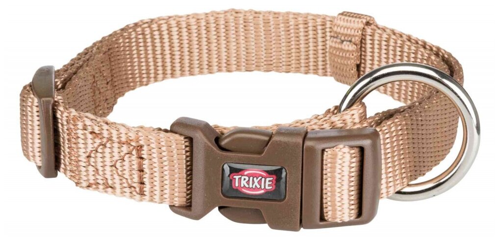Trixie Ошейник для собак Premium S–M 30–45 см 15 мм черный (30-45 см 15 мм) - фото №1