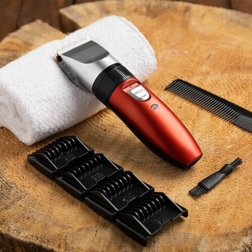 Машинка для стрижки Luazon LTRI-22 25 Вт 36912 мм керамич нож АКБ красная 217100₽