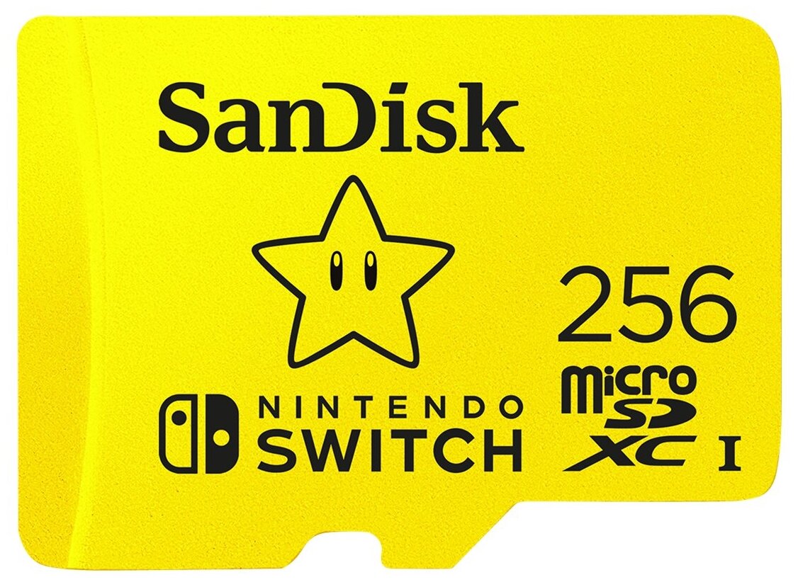 SanDisk microSDXC 256GB для Nintendo Switch желтый