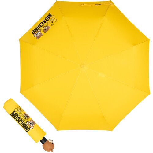 Зонт складной Moschino 8061-OCU Scribble bear Yellow