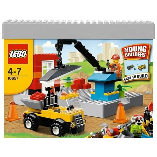 Конструктор LEGO Bricks and More 10657 Моя первая стройка, 148 дет. urban traffic building blocks assembling boys and girls early education children building wooden building blocks children toys