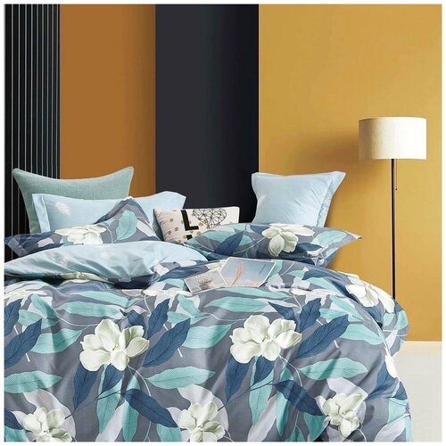 фото Постельное белье boris , синий , семейный (дуэт)