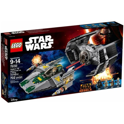 Конструктор LEGO Star Wars 75150 Усовершенствованный истребитель Вейдера против звёздного истребителя, 702 дет.