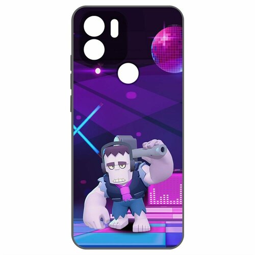 Чехол-накладка Krutoff Soft Case Brawl Stars - Фрэнк для Xiaomi Poco C51 черный чехол накладка krutoff soft case brawl stars фрэнк для xiaomi poco x6 pro черный