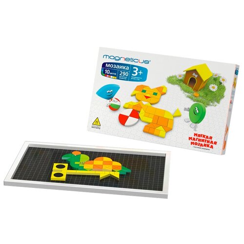 Мозаика Magneticus 290 элементов, 10 цветов, 40 этюдов (MM-290)
