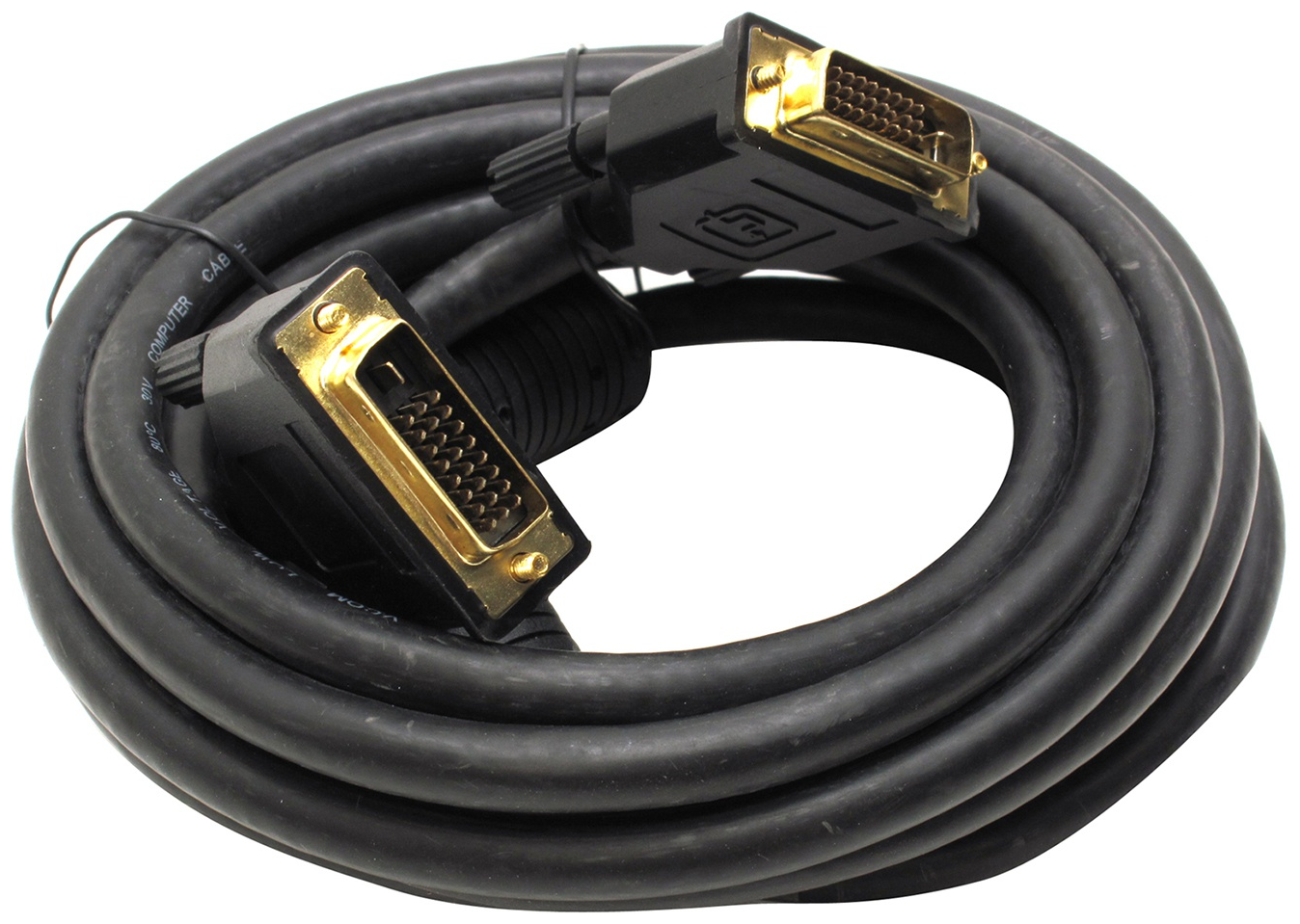 Кабель DVI-DVI 5.0м Dual Link VCOM Telecom 2 фильтра VDV6300-5M - фото №2