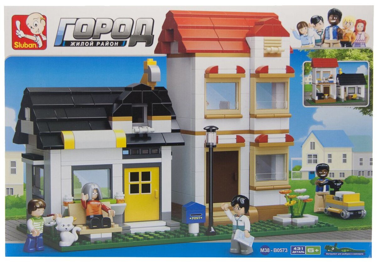 Конструктор «Двухэтажный дом», 431 деталь