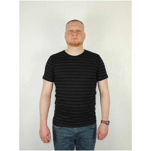 Футболка Fayz-M, принт полоска, размер M, черный