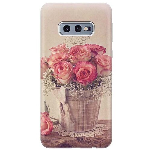 фото Чехол - накладка artcolor для samsung galaxy s10e с принтом "винтажные розы" re:pa