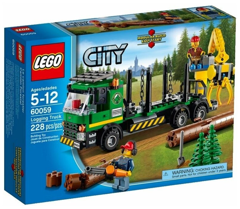 Конструктор LEGO City 60059 Лесовоз, 228 дет.