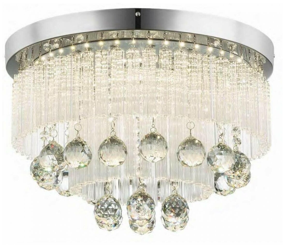 Светильник потолочный Globo , LED, 1x12W, хром - фото №1