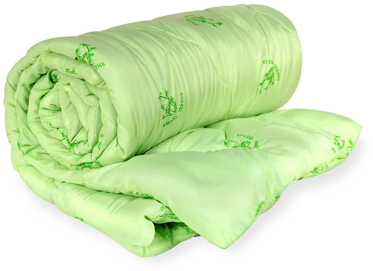 Одеяло Бамбук Всесезонное Евро 200х215, вес наполнителя 220 гр./кв.м. - фотография № 1