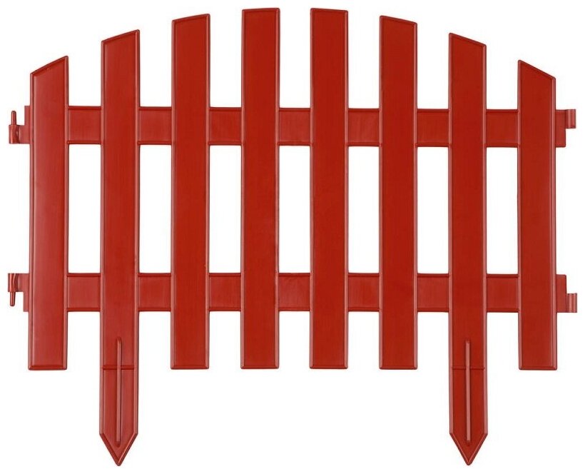 Забор декоративный GRINDA АР деко, 28x300 см, терракот [422203-T]