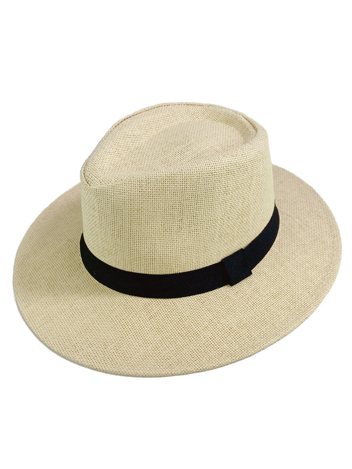 Шляпа , размер 58, бежевый