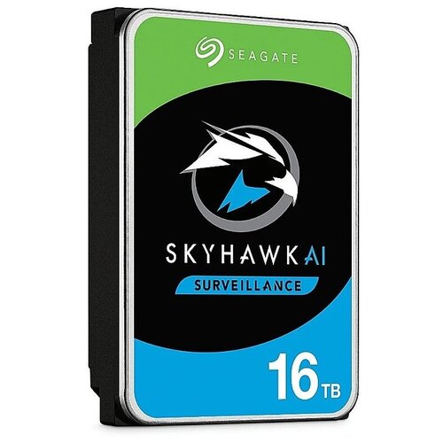 Жесткий диск Seagate SkyHawk AI Surveillance 16 ТБ ST16000VE002 жесткий диск seagate skyhawk ai surveillance 10 тб st10000ve001