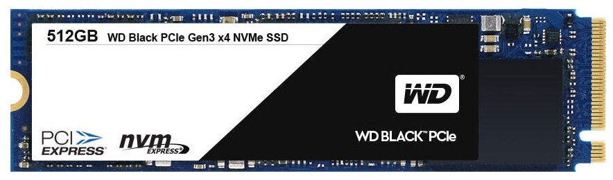 Твердотельный накопитель Western Digital WD Black NVMe 512 ГБ M.2 WDS512G1X0C