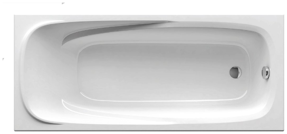 Ванна RAVAK Vanda II 160x70 без гидромассажа, акрил, глянцевое покрытие, белый 
