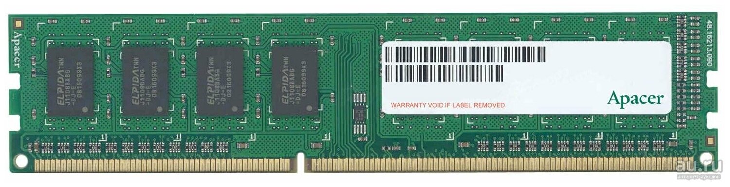 Оперативная память Apacer 8GB DDR3 PC3-12800 AU08GFA60CATBGJ