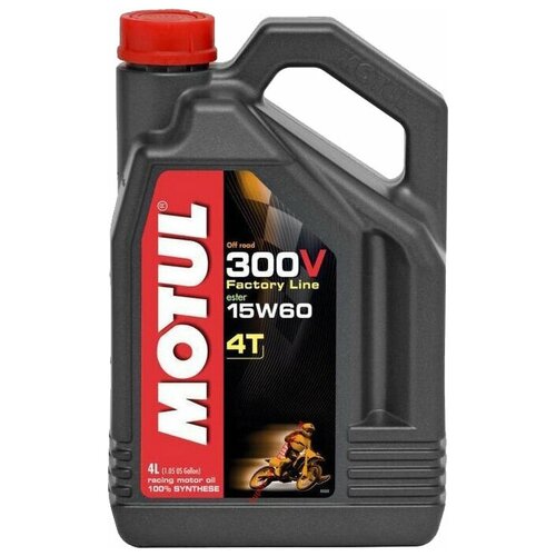 фото Синтетическое моторное масло motul 300v factory line off road 15w60 4 л