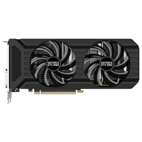 Видеокарта Palit GeForce GTX 1060 1506MHz PCI-E 30 3072MB 8000MHz 192 bit DVI HDMI HDCP Bulk 1196000₽