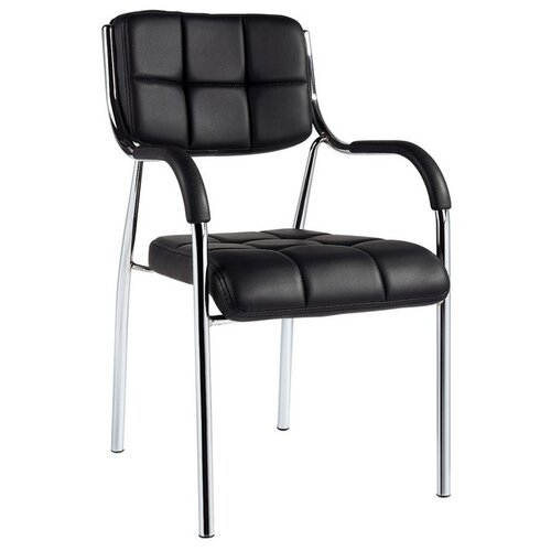 фото Стул easy chair кожзам черный, хром easychair