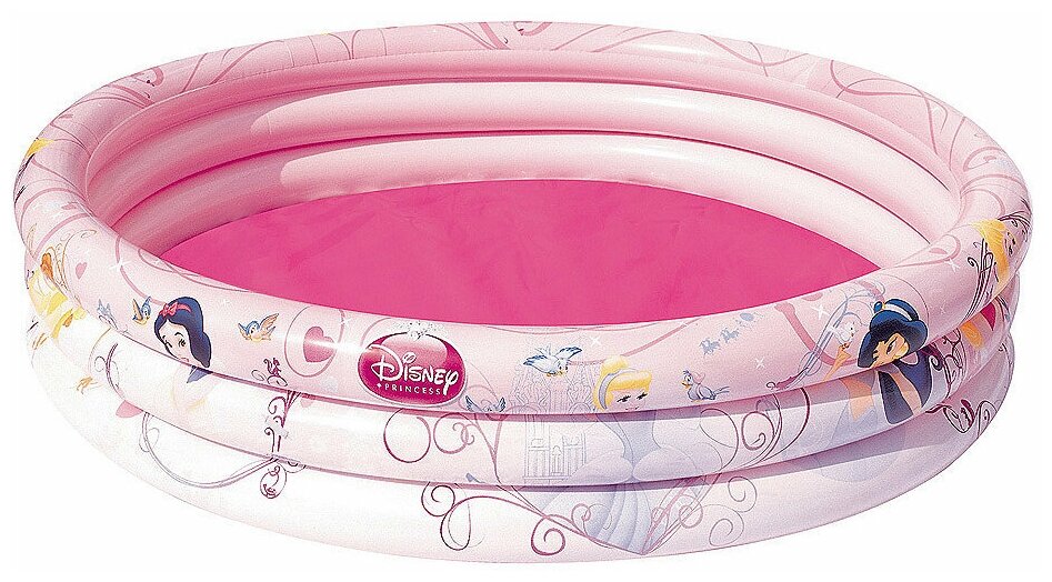 Бассейн детский 122*25см 3 кольца Disney Princess Bestway 91047 107-005 . - фотография № 3