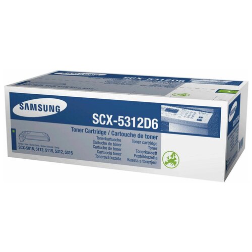 Samsung SCX-5312D6, 6000 стр, черный тонер для samsung scx 4016 4216 4321 4521 5112 5312 фл 200г b