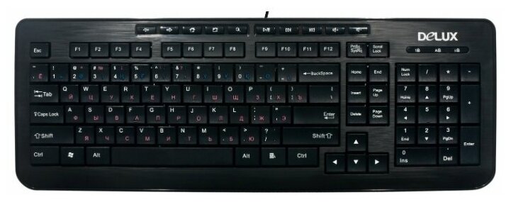 Клавиатура Delux K3100U Black