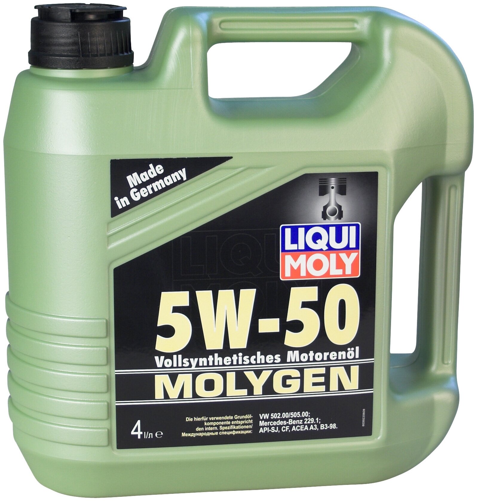 Синтетическое моторное масло LIQUI MOLY Molygen 5W-50