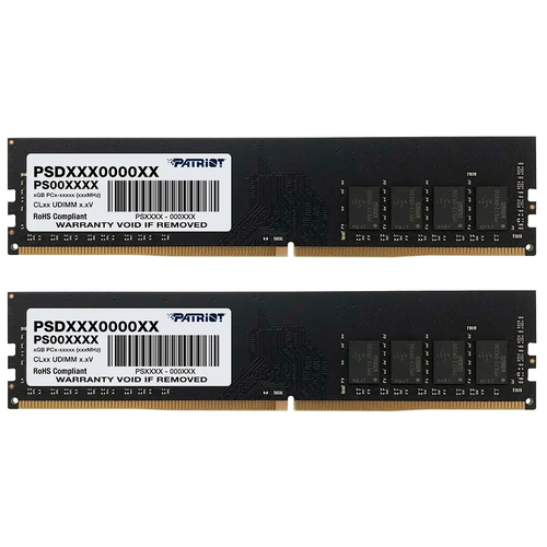 Оперативная память Patriot Memory SL 16 ГБ (8 ГБ x 2 шт.) DIMM CL22 PSD416G3200K оперативная память patriot memory sl 16 гб 8 гб x 2 шт ddr4 3200 мгц dimm cl22 psd416g3200k