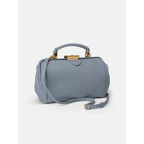 фото Сумка the sophie csatchthe-sophie-leather-handbag-french-grey, фактура гладкая, голубой нет бренда