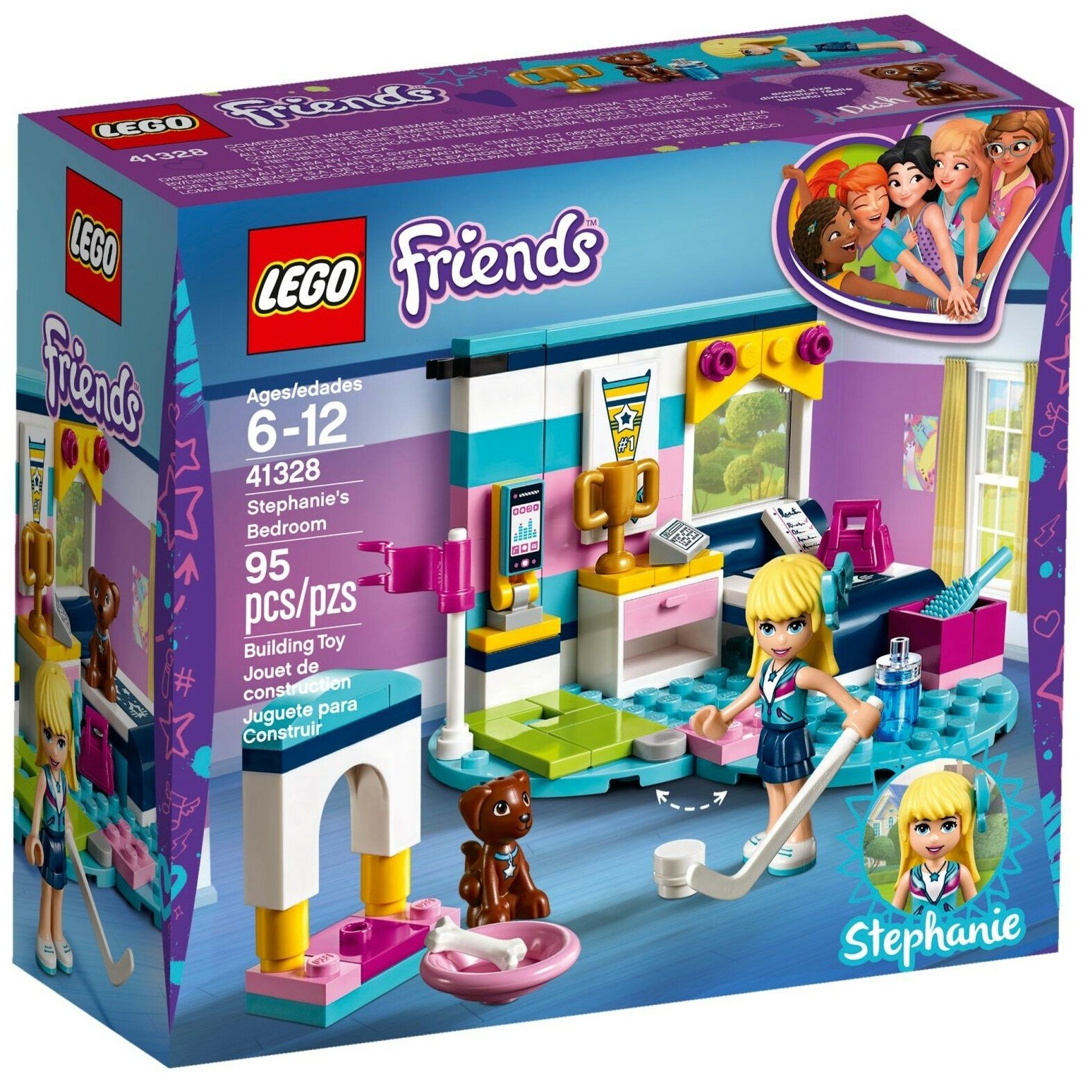 Конструктор LEGO Friends 41328 Комната Стефани, 95 дет.